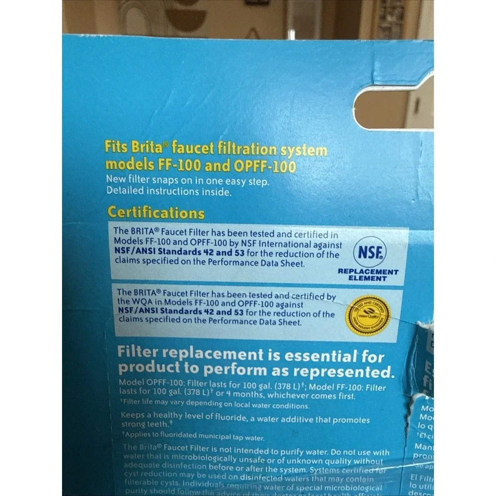 Brita On-Tap Faucet Water Filter Replacements, Chrome, 2 Count